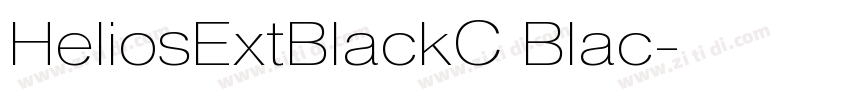 HeliosExtBlackC Blac字体转换